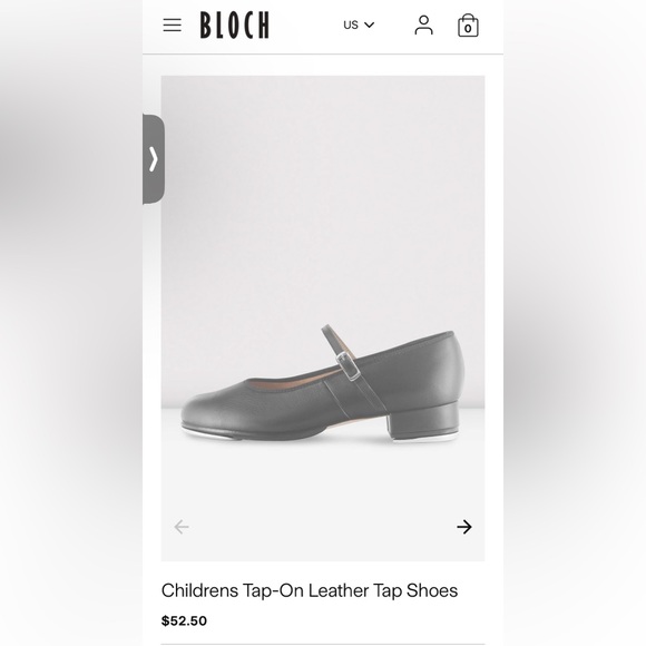 Bloch Tap On Tap Shoes Black Buckle Size 5.5 NWOT’s In Box - Picture 1 of 8